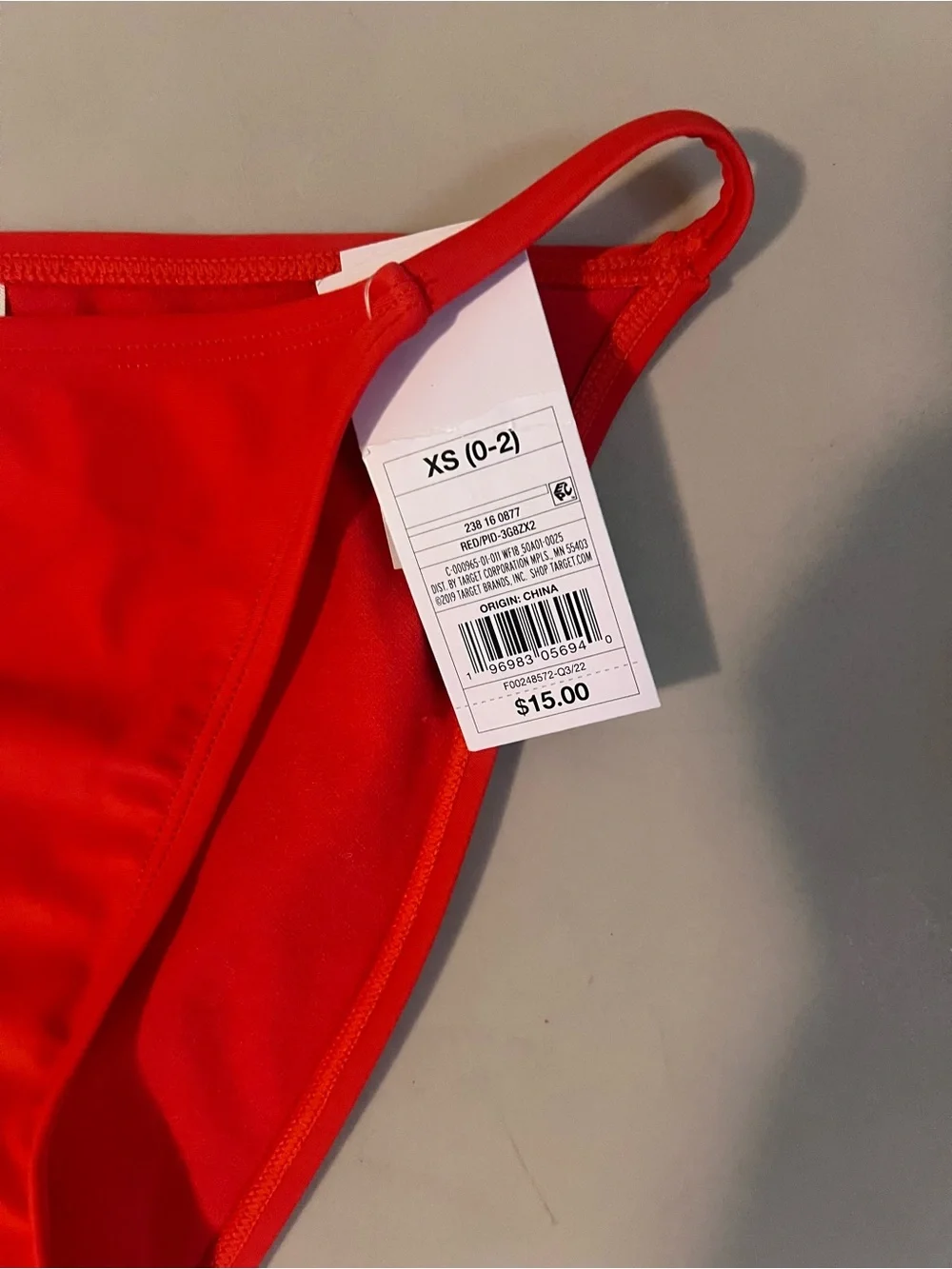 Wild Fable Red High Leg Bikini Bottoms XS NWT